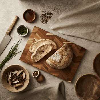 Image showing the Chevron Rectangular Chopping Board, Acacia product.