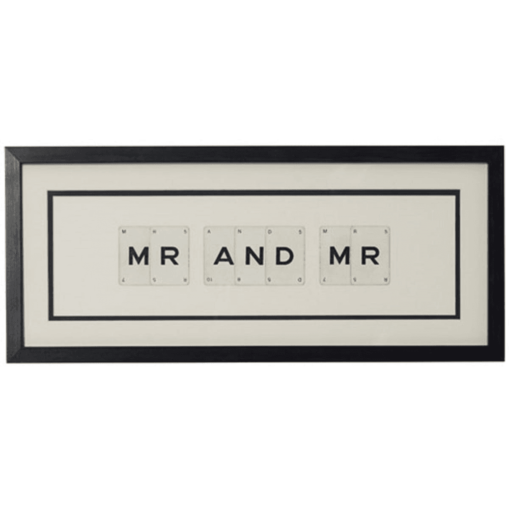 MR AND MR 'Mr & Mr' Word Frame