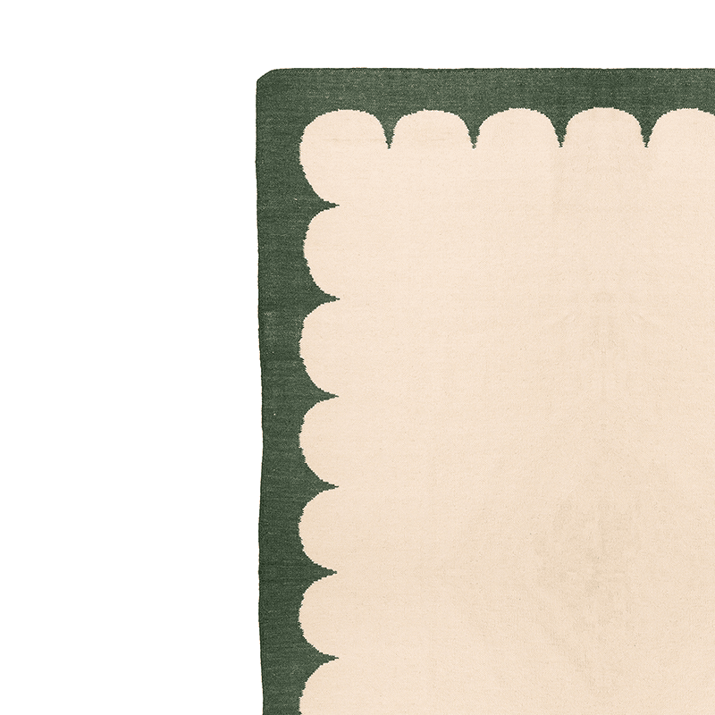 Portico Rug, 170 x 250cm, Forest Green