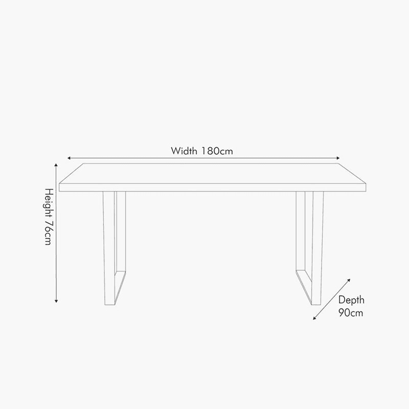 Marca Dining Table, Acacia Wood