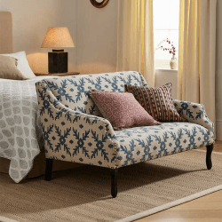 Image showing the Tarma Two Seater Sofa, H88 x W137cm, Lazaret Blue product.