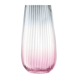 Image showing the Dusk Vase, H28 x D14.7cm, pink/grey product.