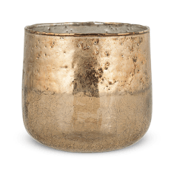 Image showing the Konara Tealight Holder, D13cm, Copper Smoke product.