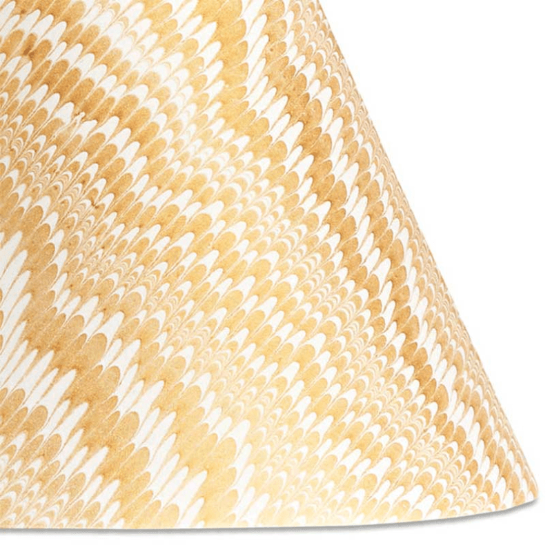 Empire Shade, 20cm, gold and white Porto hand made marble paper