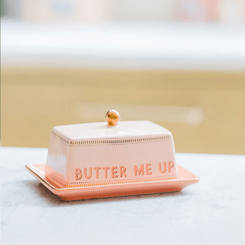 Slogan Butter Dish, Multi