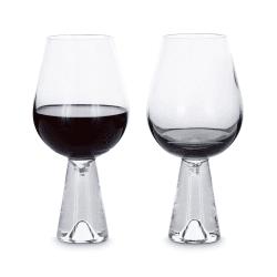 Image showing the Tank Pair of wine glasses, Black product.