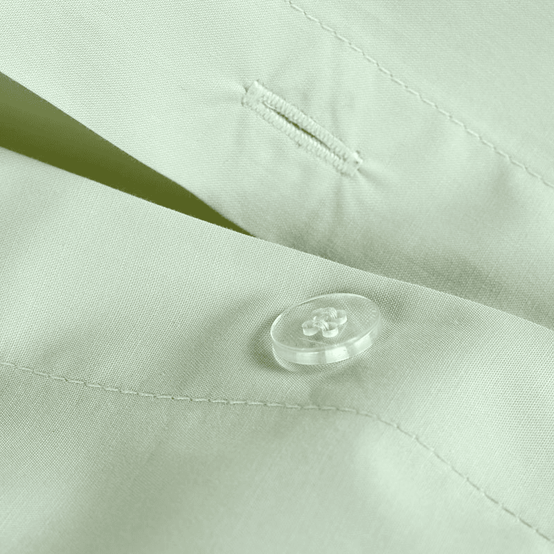 200TC Organic Fitted Sheet, King, Sage