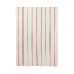 Image showing the Lines Throw, H190cm x W130cm, White/Nude product.