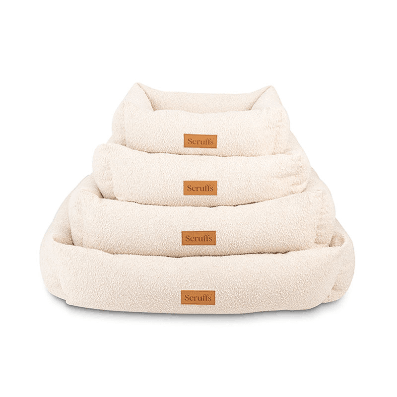 Luxury Boucle Box Bed, 75 x 60cm, Ivory