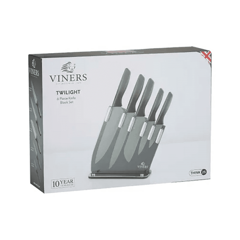 Twilight 6 Piece Knife Block, Multi