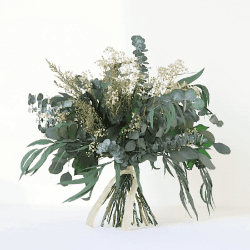 Image showing the Greenery & Neutrals Large hand-tied bouquet, H42-48cm, Matcha product.
