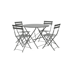 Image showing the Rive Droite Large bistro set, Carbon product.