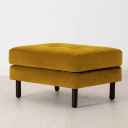 Image showing the Model 04 Ottoman, Velvet Mustard product.