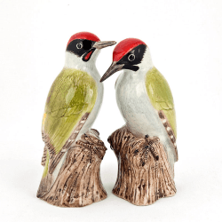 Image showing the Woodpecker Salt & Pepper Shakers, H10cm, Green product.