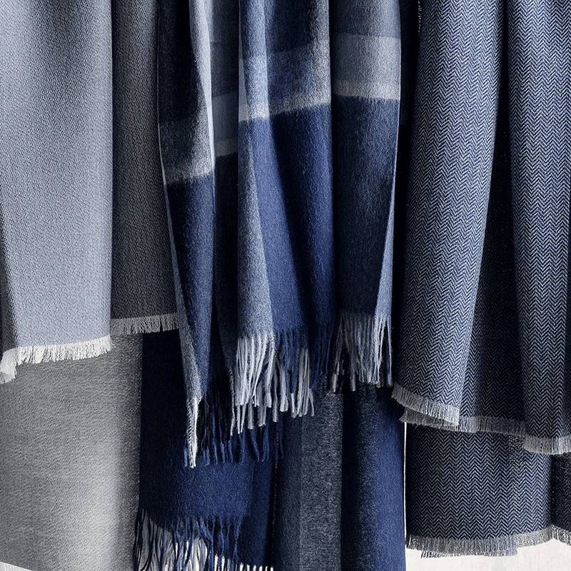Manhattan Plaid Throw, H200cm x W130cm, Evergreen/Botanic Green