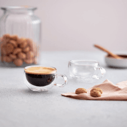 Image showing the Duo Form Espresso Glass Set, 75ml product.