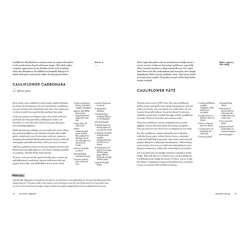 Sophie Gordon Whole Vegetable: Sustainable Recipes For A Happier Planet