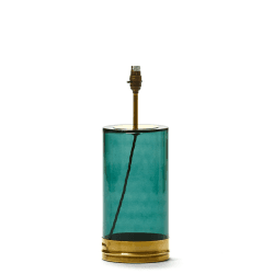 Image showing the Wisteria Table lamp - base only, H39 x W15cm, Brass And Green Glass product.