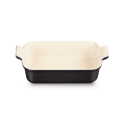 Image showing the Stoneware Rectangular dish, 26 x 19cm - 2.3 litre, Satin Black product.