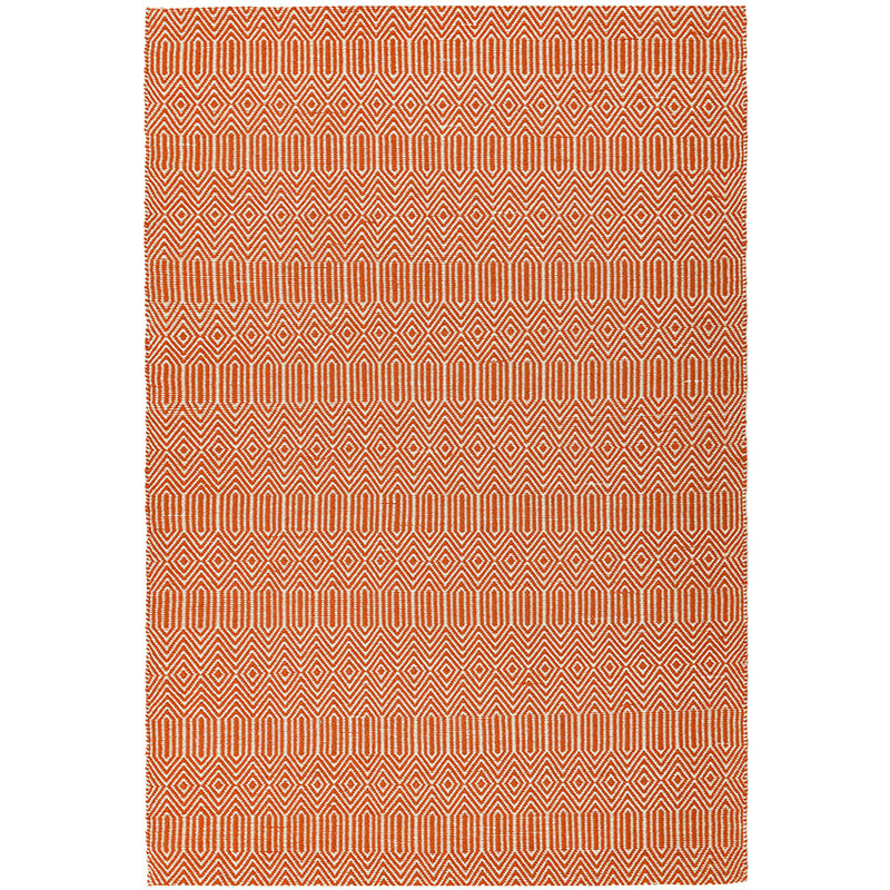 Sloan ethnic flatweave runner, 66 x 200cm, orange