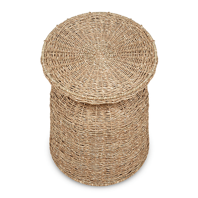 Nish Side Table, Rattan