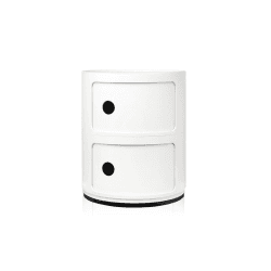 Image showing the Componibili 2 door cabinet, H40 x W32 x D32 cm, White product.