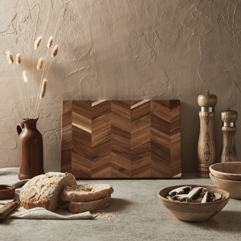 Image showing the Chevron Rectangular Chopping Board, Acacia product.