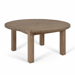 Image showing the Porthallow Round Dining Table, D160cm, Natural product.