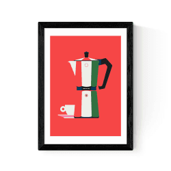 Image showing the Bo Lundberg Made in Italy Print, A3, Black Frame product.