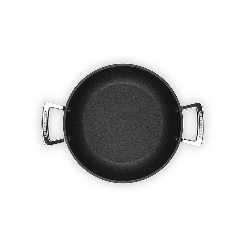 Toughened Non-Stick Shallow casserole with glass lid, 24cm - 2.3 litre