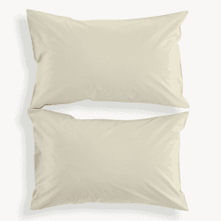 Image showing the 200TC Organic Pair of Standard Pillowcase, Hazelnut product.