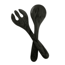 Image showing the Mediterranean Garden Mango Wood Set of Two Salad Servers, D32cm, Mango Wood product.