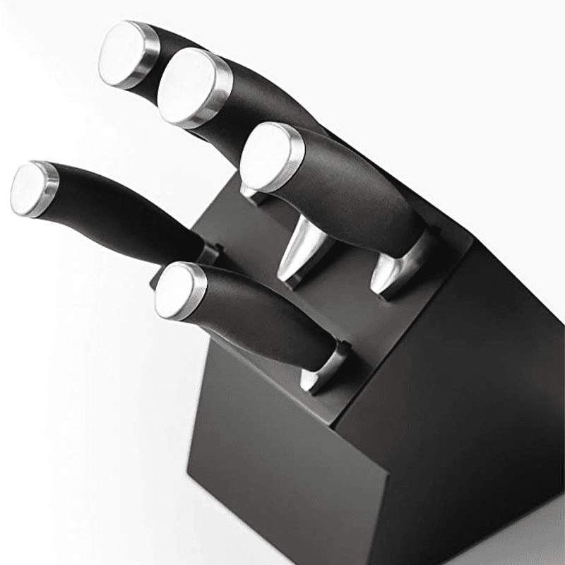 Stellar James Martin Knife Block 5 Piece Set, Black