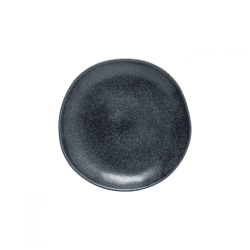 Image showing the Livia Set of 6 Salad/Dessert Plates, D22cm, Matte Black product.