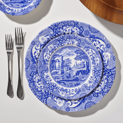 Image showing the Blue Italian Set of 4 plates, 20cm product.
