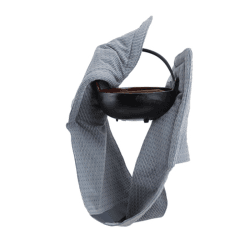 Image showing the Piqué Oven Gloves, 22 x100 cm, Grey Blue Stone product.