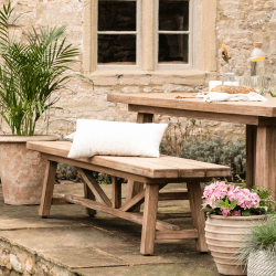 Image showing the Chilford Solid Wood Bench, Acacia product.