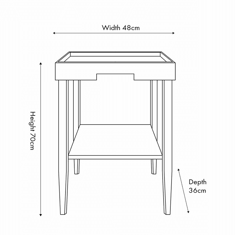Marnie Side Table, Black