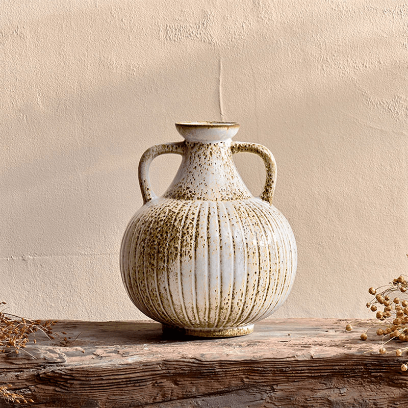 Anjuna Reactive Glaze Decorative Jug, H23.5cm, White