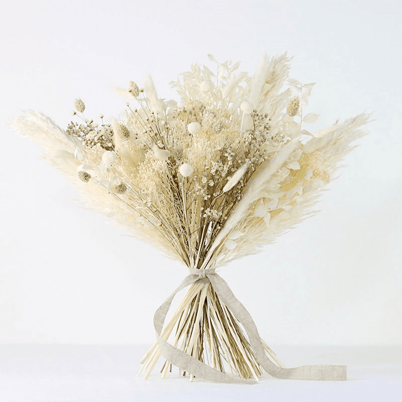 Natural Whites Large hand-tied bouquet, H42-48cm, Ecru