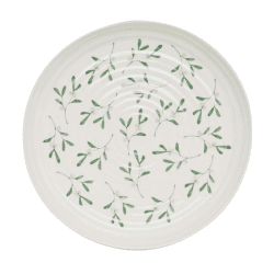 Image showing the Mistletoe Round Platter, D30cm, White/Green product.