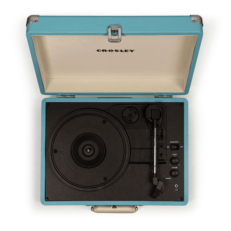 Cruiser Deluxe Plus Portable Turntable, Turquoise