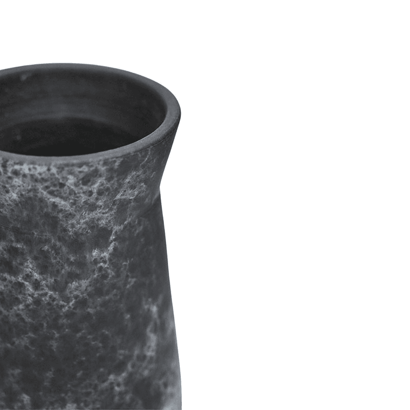 Kew Eclectic Orangery Handthrown Vase, D30cm, Basalt