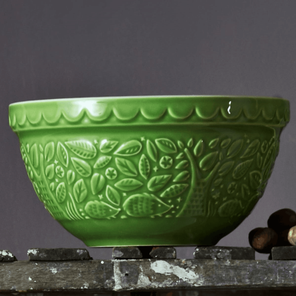 In The Forest Hedgehog Mixing bowl, 21cm, Green