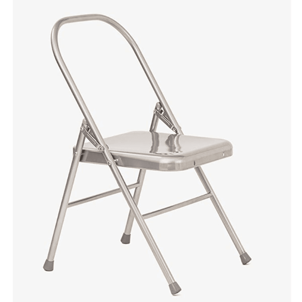 Chair With Front Bar, Silver, Silver