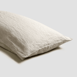 Image showing the Pair of Super King Pillowcases, 50 x 90cm, Oatmeal product.