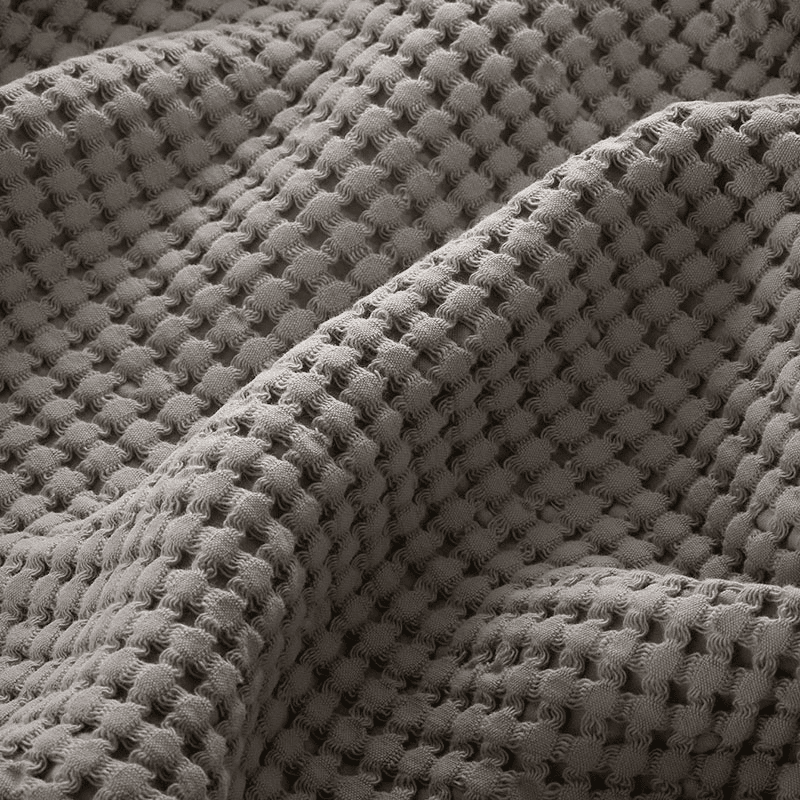 Waffle Towel Hand Towel, Dove Grey