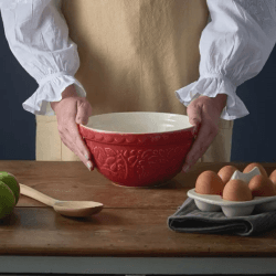 Image showing the In The Forest Mixing Bowl, H10 x W21 x L21, Red product.