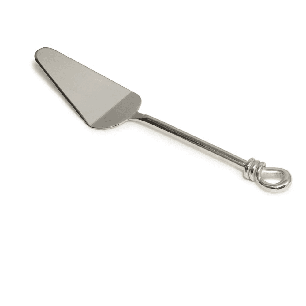 Polished Knot Cake server, Stainless Steel
