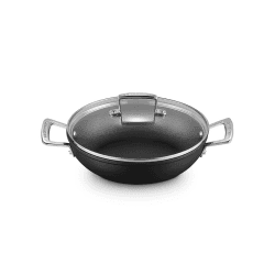 Image showing the Toughened Non-Stick Shallow casserole with glass lid, 24cm - 2.3 litre product.